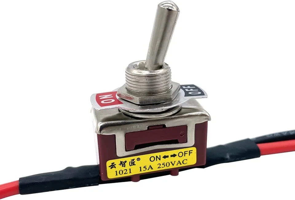 Interruptor de alimentación eléctrica de encendido y apagado de corriente grande con enchufe en T para modelo RC rojo  Foto 4 de 4