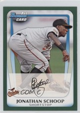 2011 Bowman Prospects Retail Green 332/450 Jonathan Schoop #BP25 1b3