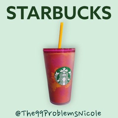 Starbucks Summer Floral soft Touch Pink 
