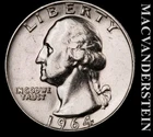 1964-D Silver Washington Quarter - Scarce  High Grade  Lustrous  #L6179
