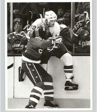 Brian Engblom vs Bryan Trottier Hockey Clash 1983 Washington Press Photo