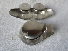 WMF Wagenfeld Max und Moritz Salz u. Pfefferstreuer u. Geleedose Frühstücksset