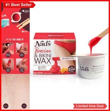 Bikini Wax Kit For Women Coarse Hair Hard Wax Spatulas Post Wax Calming Oil