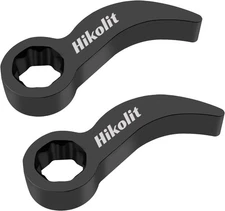 2 Pcs Pry Bar Wrench Adapter, Adjustable Crowbar Adapter Head Tool, Half Shaft