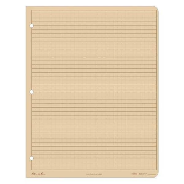 Papel de hoja suelta Rite In The Rain 982T-Mx, para todo clima, marrón, Pk100 Foto 2 de 3