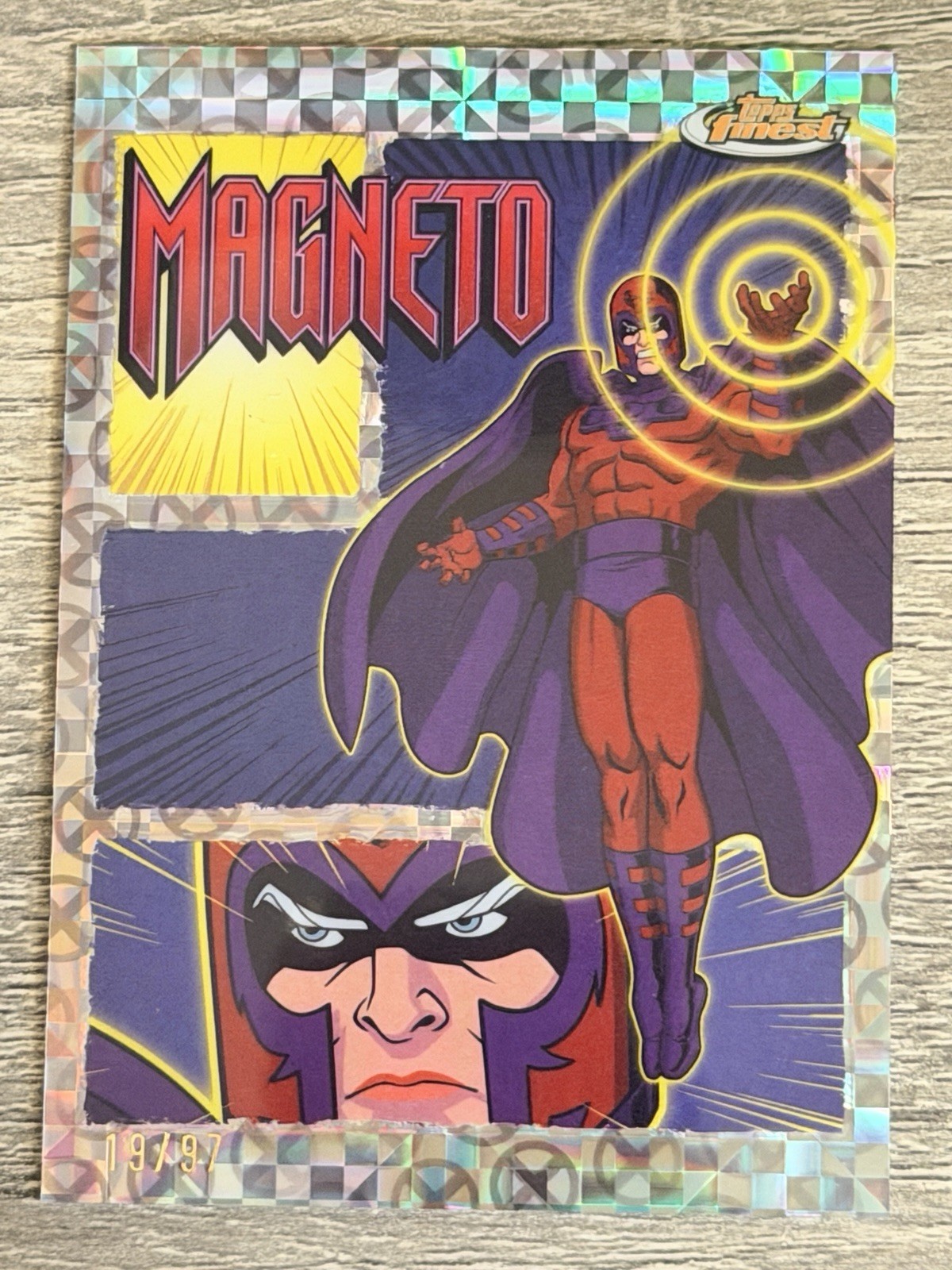 2024 Topps Finest X-Men ’97 Magneto X-Fractor /97 #RI-9 Remember It Serial 19/97