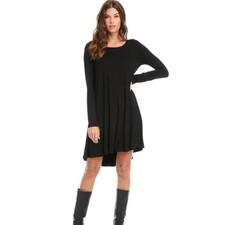 NWT KAREN KANE Black Long Sleeve Maggie Dress Size Large