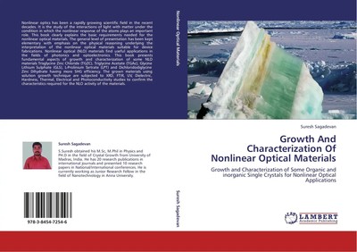 Suresh Sagadevan | Growth And Characterization Of Nonlinear Optical Materials