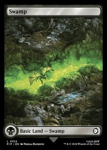 Swamp #322 Full Art Foil - Universes Beyond: Fallout