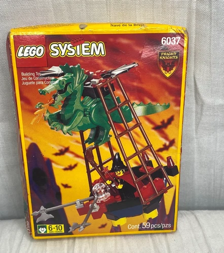 LEGO 6037 Witch’s Windship Fright Knights 1997 Sealed Vintage Castle Set