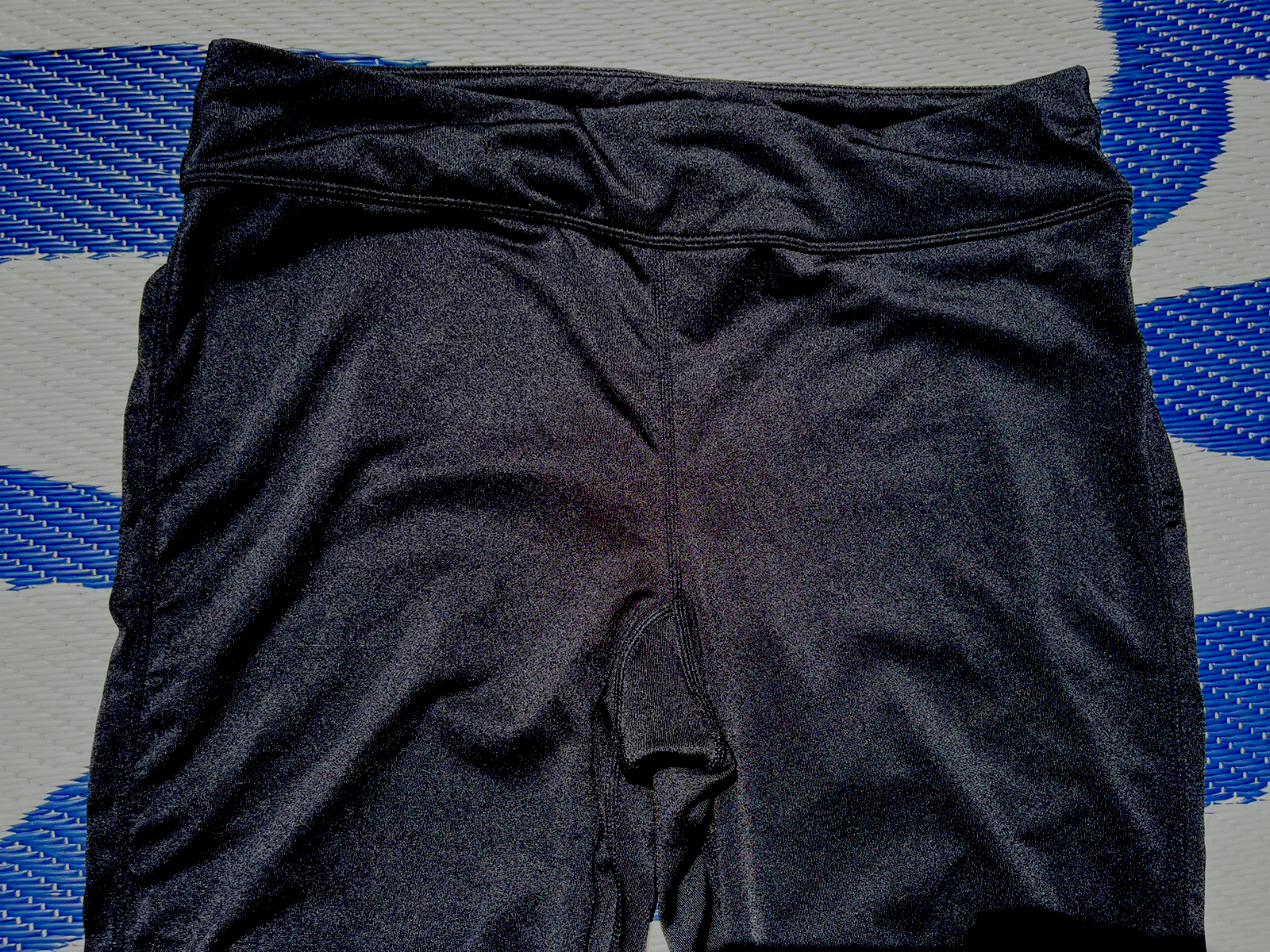 Leggings donna FILA nero giallo bordo Capri tg. L