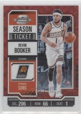 2023-24 Contenders Optic Season Ticket International Red Prizm Devin Booker 0t30