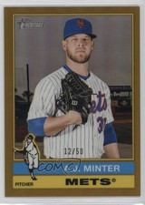 2025 Topps Heritage High Number Chrome Gold Border /50 AJ Minter #597 1nq3