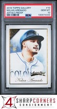 2019 TOPPS GALLERY ARTIST PROOF #10 NOLAN ARENADO POP 3 PSA 10
