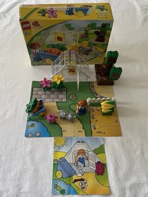 RARE LEGO 3088 GROWING GARDEN SET WITH KITTEN DUPLO Complete With Box