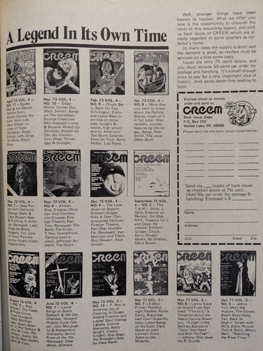 Creem Magazine August 1973 Remember Rock's Androgyny, Bowie, Beck,Paul McCartney - Picture 12 of 15