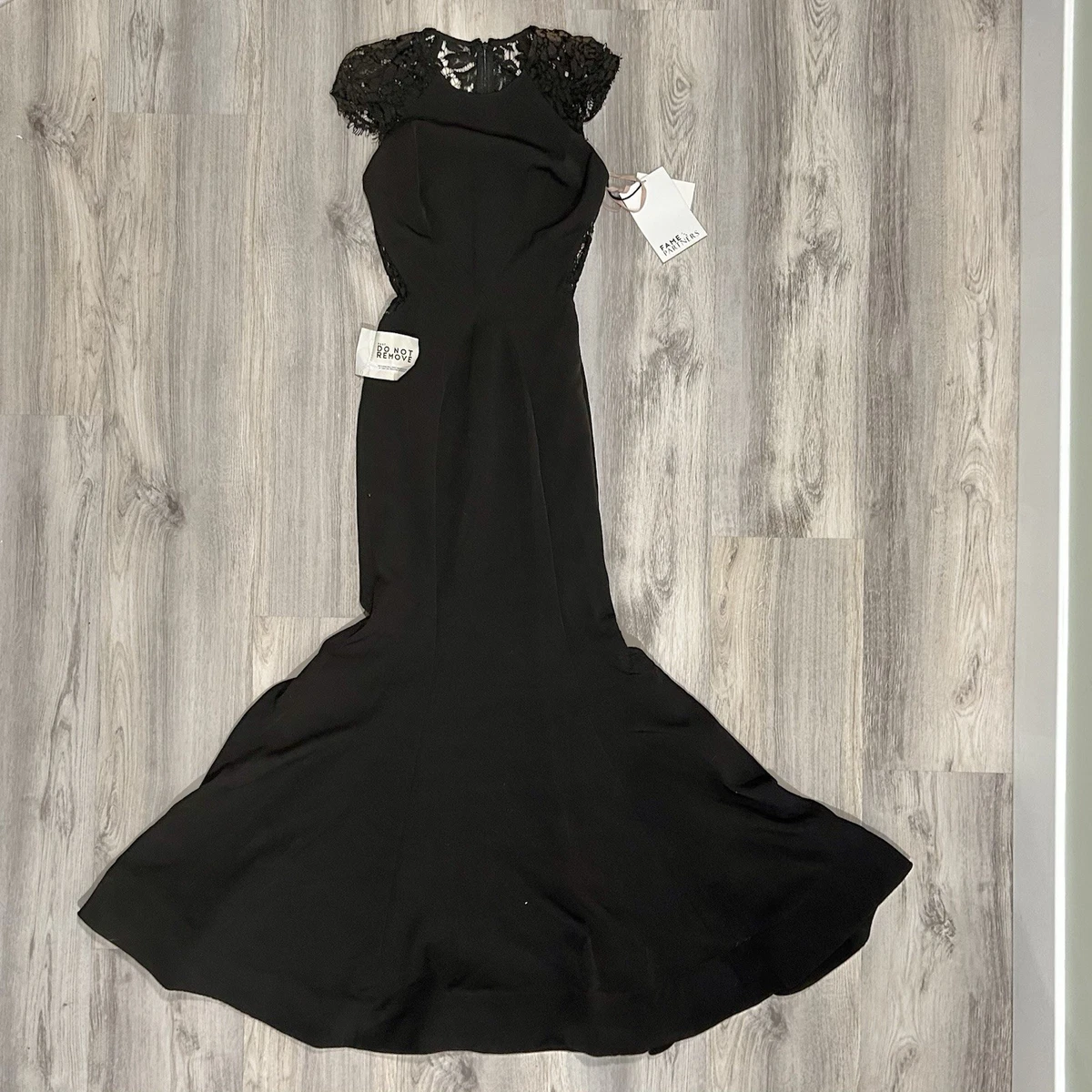 Robe Bodycon Fame And Partners à Imprimé Vichy Et Nœud – Taille 2 – Noir Multi – Neuf Avec étiquettes