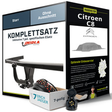 Für CITROEN C8 Typ EA,EB Anhängerkupplung starr +eSatz 7pol 11.2005-jetzt AHK