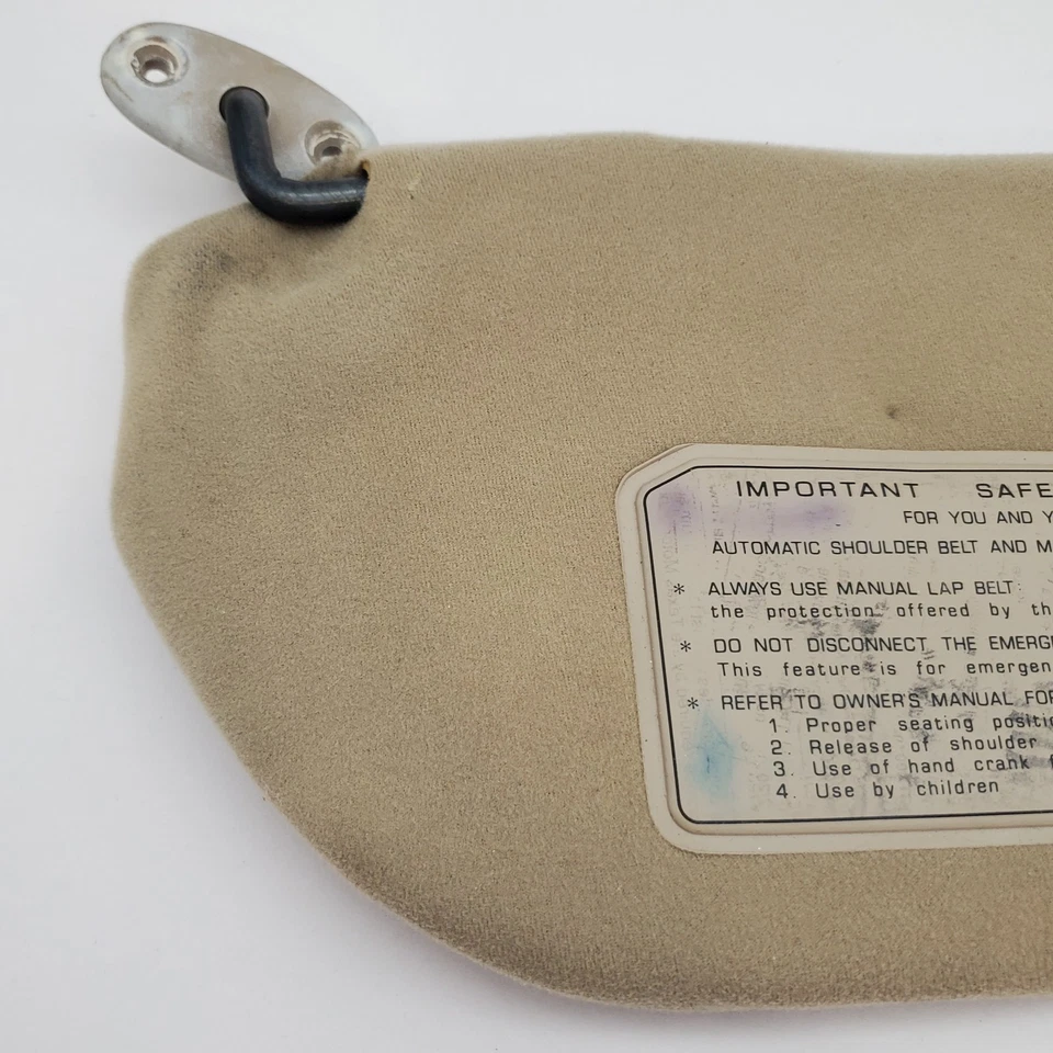 Nissan Sentra 1991-1994 parasol parasol lado izquierdo fabricante de equipos originales tela tostada Foto 2 de 4