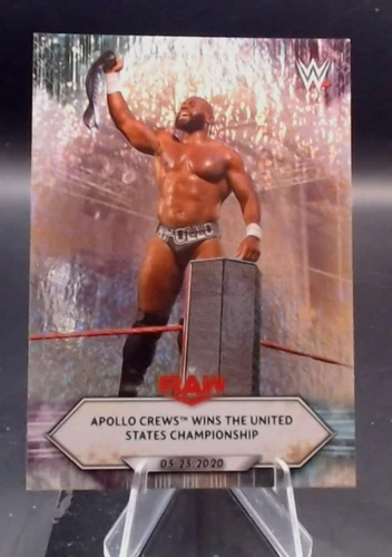 2021 Topps WWE - Raw Apollo Crews #78 Silver Foilboard