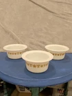 Vintage Pyrex Corning Butterfly Gold Butter Tub Lot Of 3 Lid Without Lid