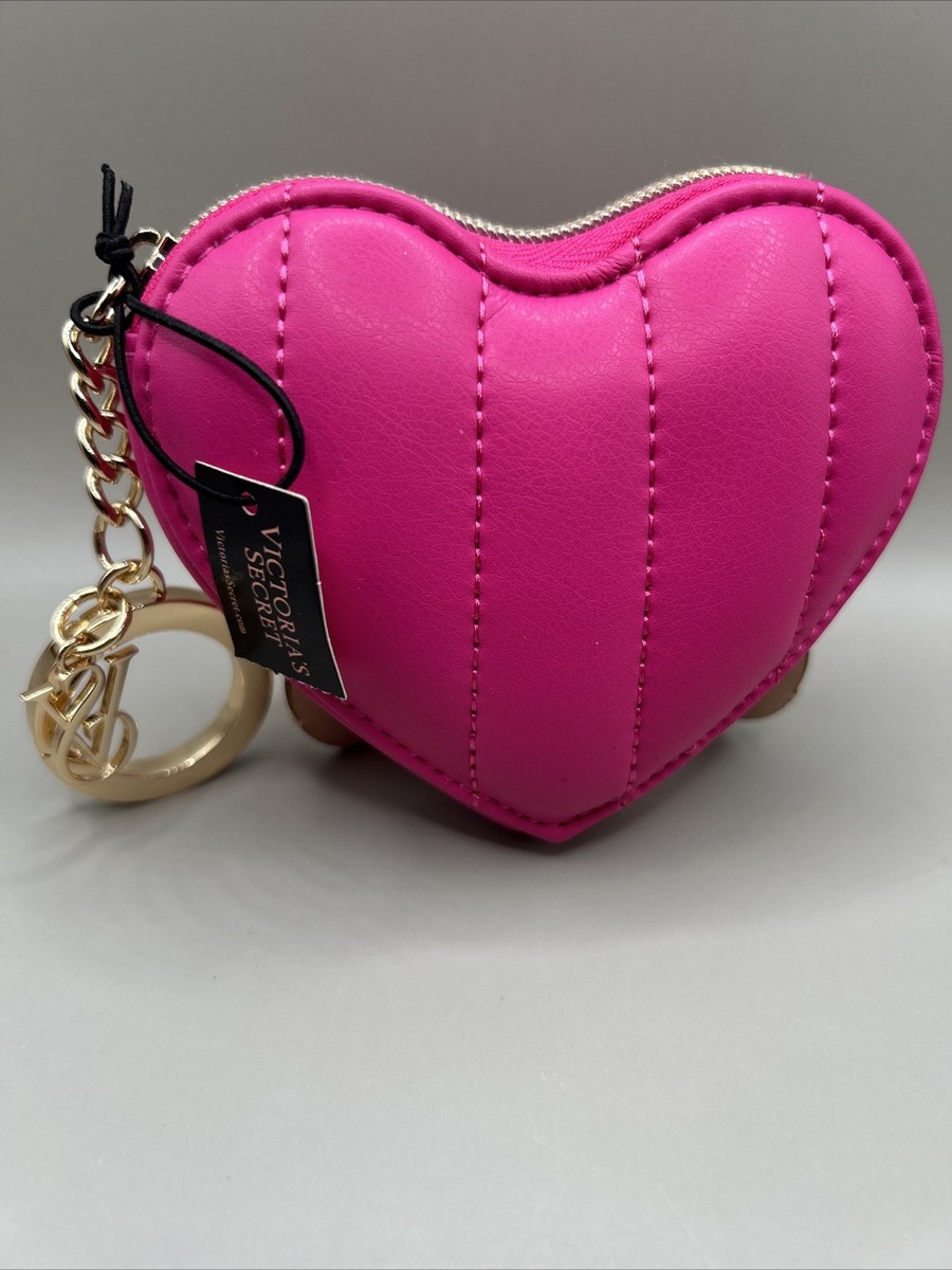Victoria's Secret Coin Wallet Pink Heart Shape Keychain New | eBay