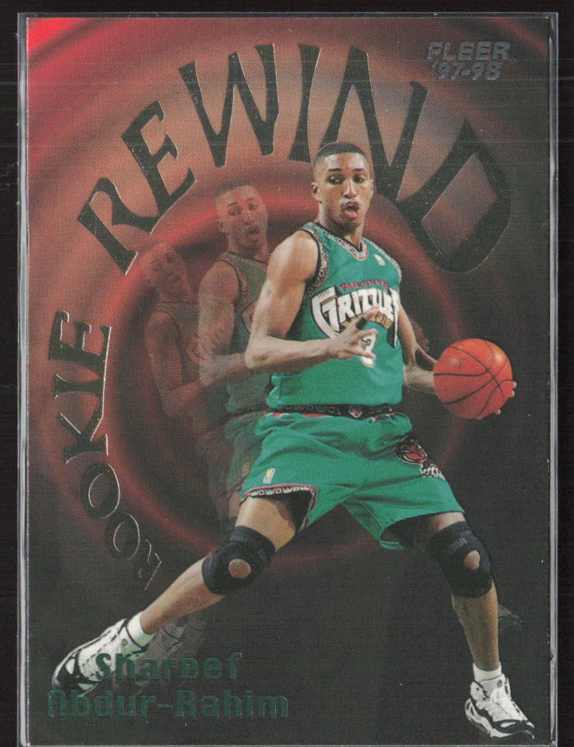 1997-98 Fleer #1 Shareef Abdur-Rahim Rookie Rewind Vancouver Grizzlies (B2)