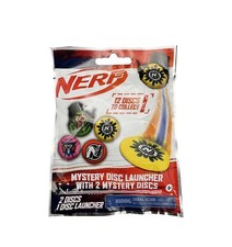 NERF Mystery Disc Launcher Pack with 2 Mystery Discs in each Pack, Ages 5