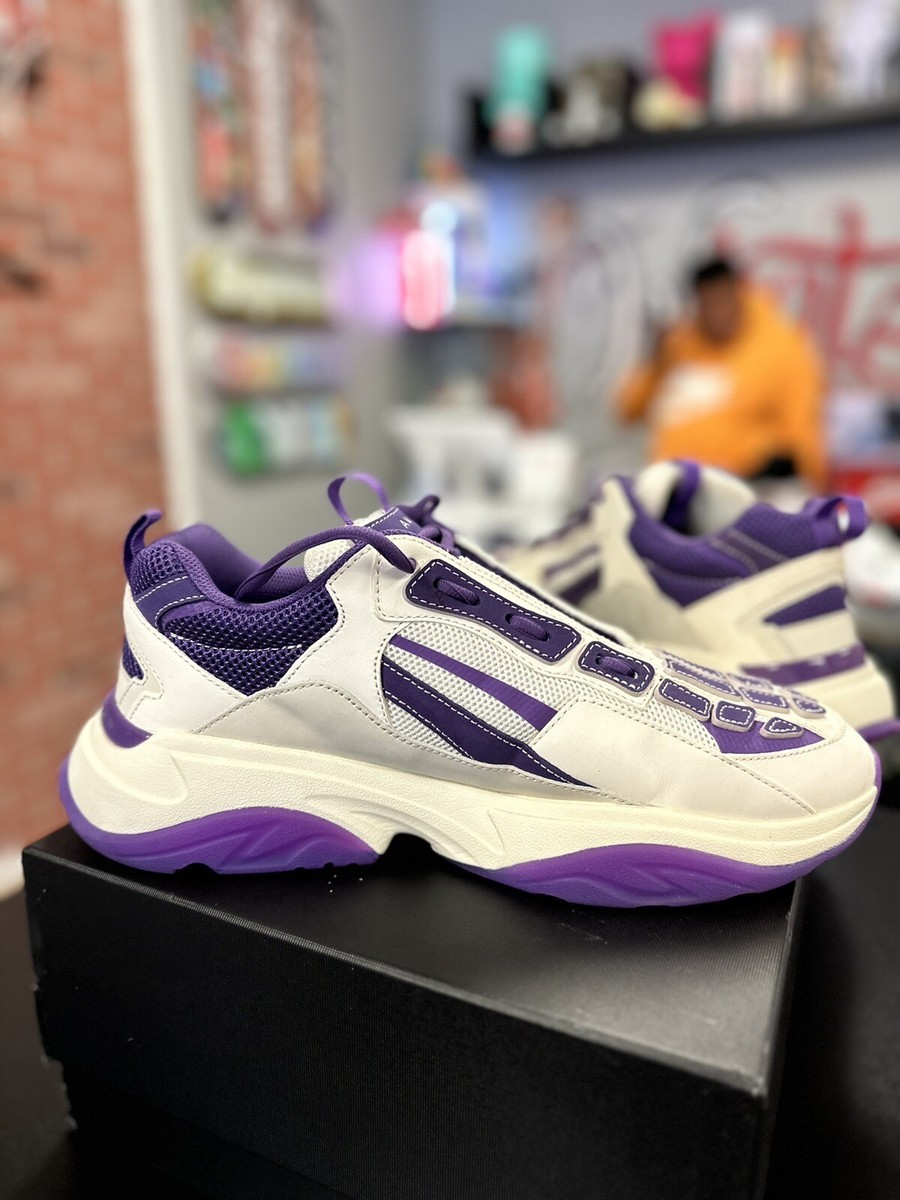 Size 13US/46EU Amiri Bone Runner Sneaker Purple $750 Retail Size 13US/46EU Amiri Bone Runner Sneaker Purple $750 Retail