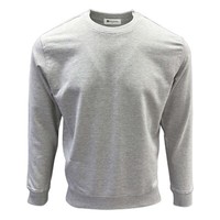 Sweatshirt Men's Plain BIG SIZE 100% Cotton Crew Neck Jumper Pullover Casual Top