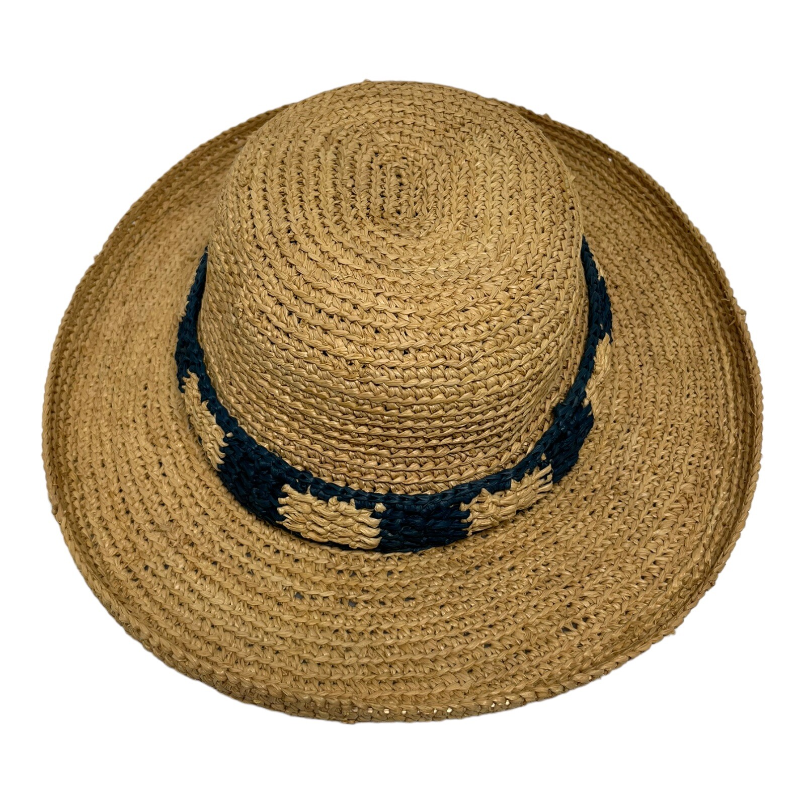 Scala Backswing - Raffia Straw Gambler Sun Hat main image 1