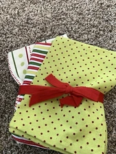 Christmas Flour Sack Towels. Set Of 3. Christmas Prints.