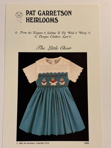 Smocking Plate Heirlooms - #006 The Little Choir by Pat Garretson