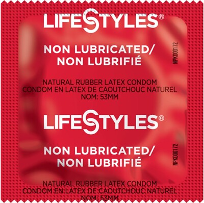 55 CT LifeStyles Non-Lubricated Condoms