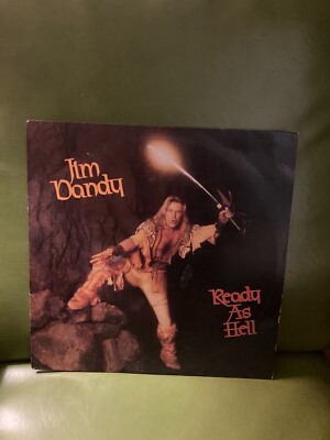 JIM DANDY - Ready as Hell LP Vinyl 1984 Hacienda Records Black Oak Arkansas VG+