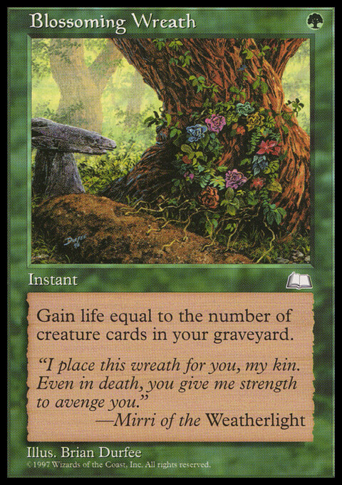 Magic the Gathering MTG Blossoming Wreath (120) Weatherlight   LP
