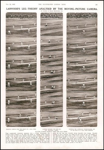 1933 CRICKET Australia England Test Match Larwood Woodfull Oldfield 110 EBay