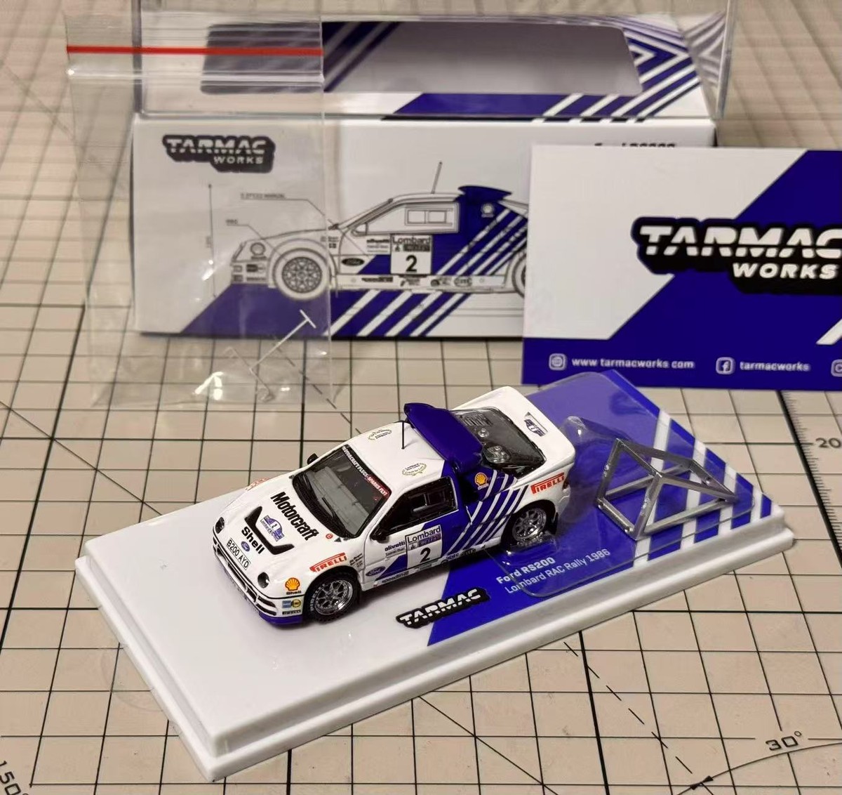 1/64 Tarmac Works Ford RS200 Lombard RAC Rally 1986 Brand new | eBay
