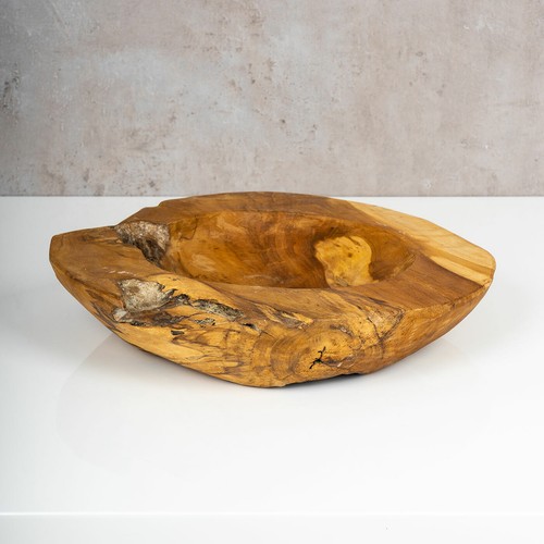 Schüssel Schale Teakholz 30cm 40cm 50cm Teak Massiv Holz Obstschale Holzschale - Bild 8 von 16