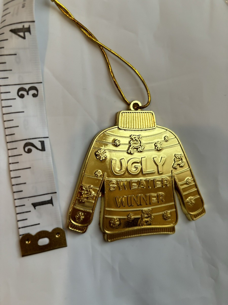 LAIAMER Christmas Ugly Sweater Medal Award, 6Pcs Ugly