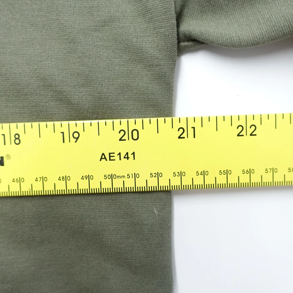 Camiseta Everly Para Mujer Grande Verde Rayón Recortada Jersey Manga Corta Elastizada Foto 4 de 4