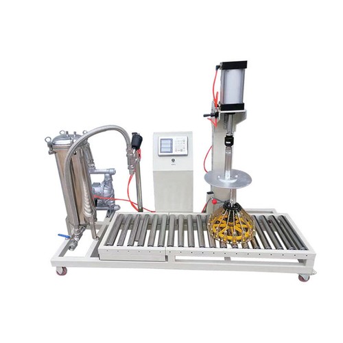Máquina de llenado de cubo de aceite de pintura líquida semiautomática de agua de 10-50 kg - Imagen 5 de 9