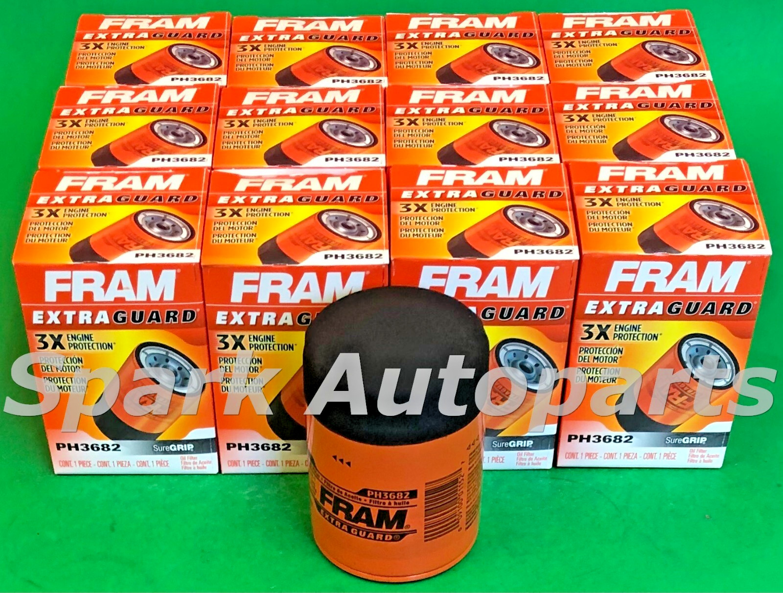 Case of 12 Engine Oil Filter-Extra Guard FRAM PH3682 For NISSAN, MERCURY