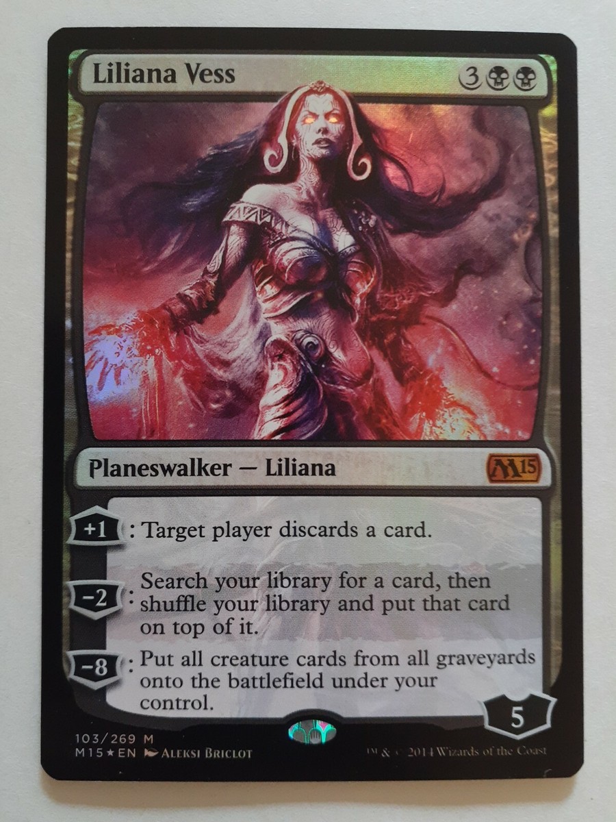 MTG Bling - Foil Planeswalker - Liliana Vess - M15 Core Set 2015