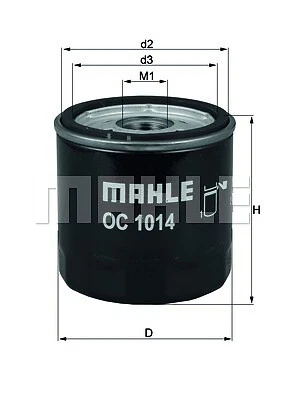 FILTRO DE ACEITE VOLVO VOLVO CHANGAN C30 533 B 4184 S8 B 4204 S4 B 4204 S3 KNECHT - Imagen 2 de 7