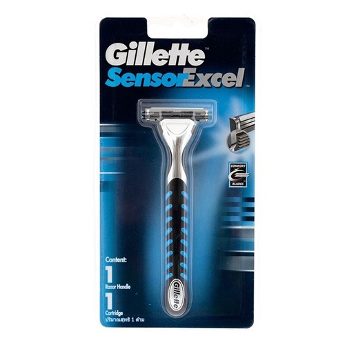 Excel Gillette Sensor Excel Razor Handle + 1 Cartridge Comfort Blades Men X1 pc.