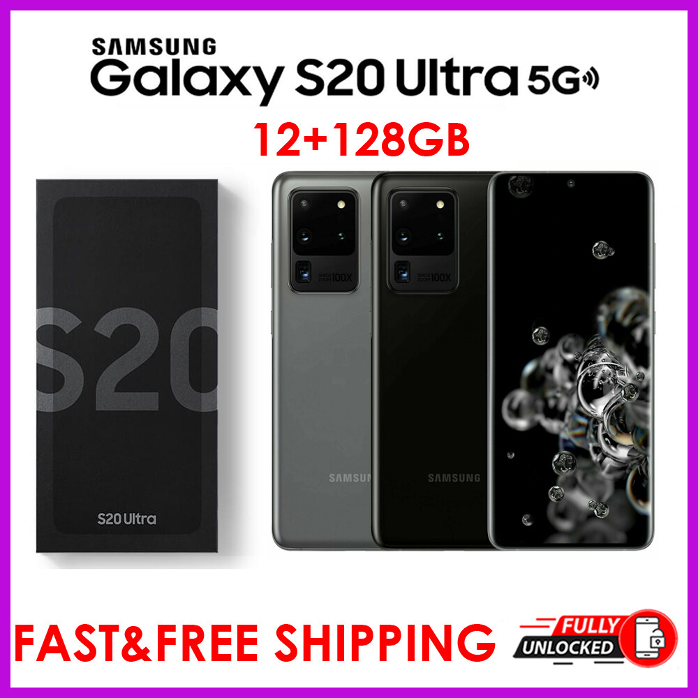 NEW Samsung Galaxy S20 Ultra 5G SM-G988U Unlocked 12GB+128GB Sim