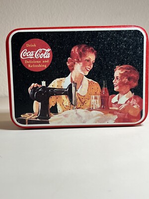 Vintage 1993 Collectible Coca-Cola ''It's Pause Time.. Mother'' Tin Container