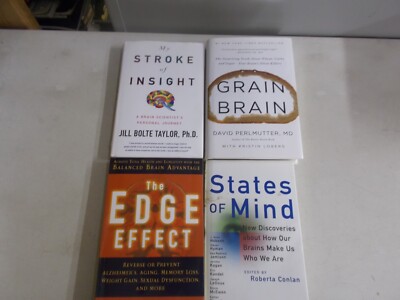 4 BRAIN # MIXED LOT HC W/DJ & TRADE PB STROKE GRAIN STATES OF EDGE EFFECT STROKE