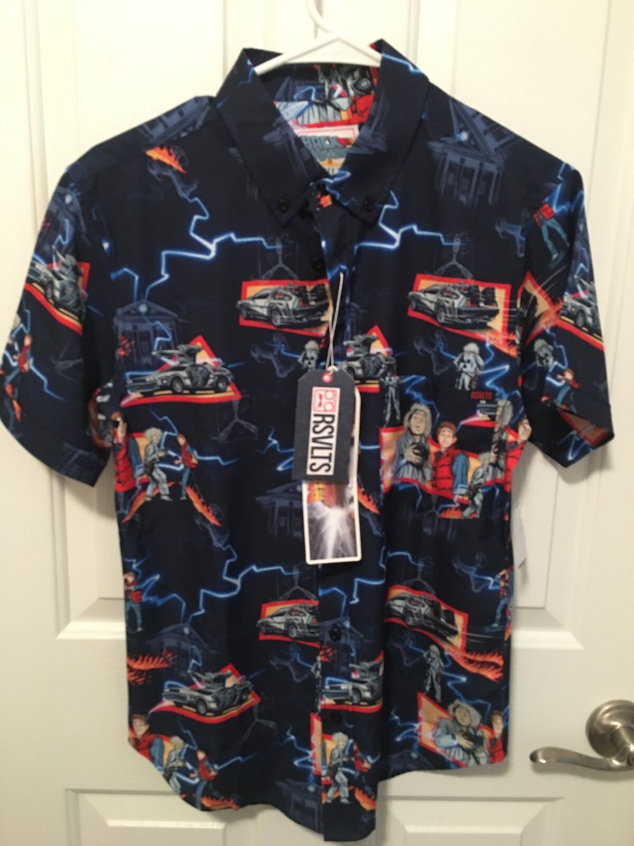 RSVLTS Back to the Future OUTATIME Shirt Size XS Marty Doc Universal  Studios NWT